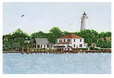 Okracoke Lighthouse print